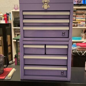 Mini lavender purple toolboxes—brand new